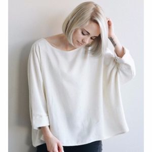 Jamie and the Jones T Top Natural Raw Silk